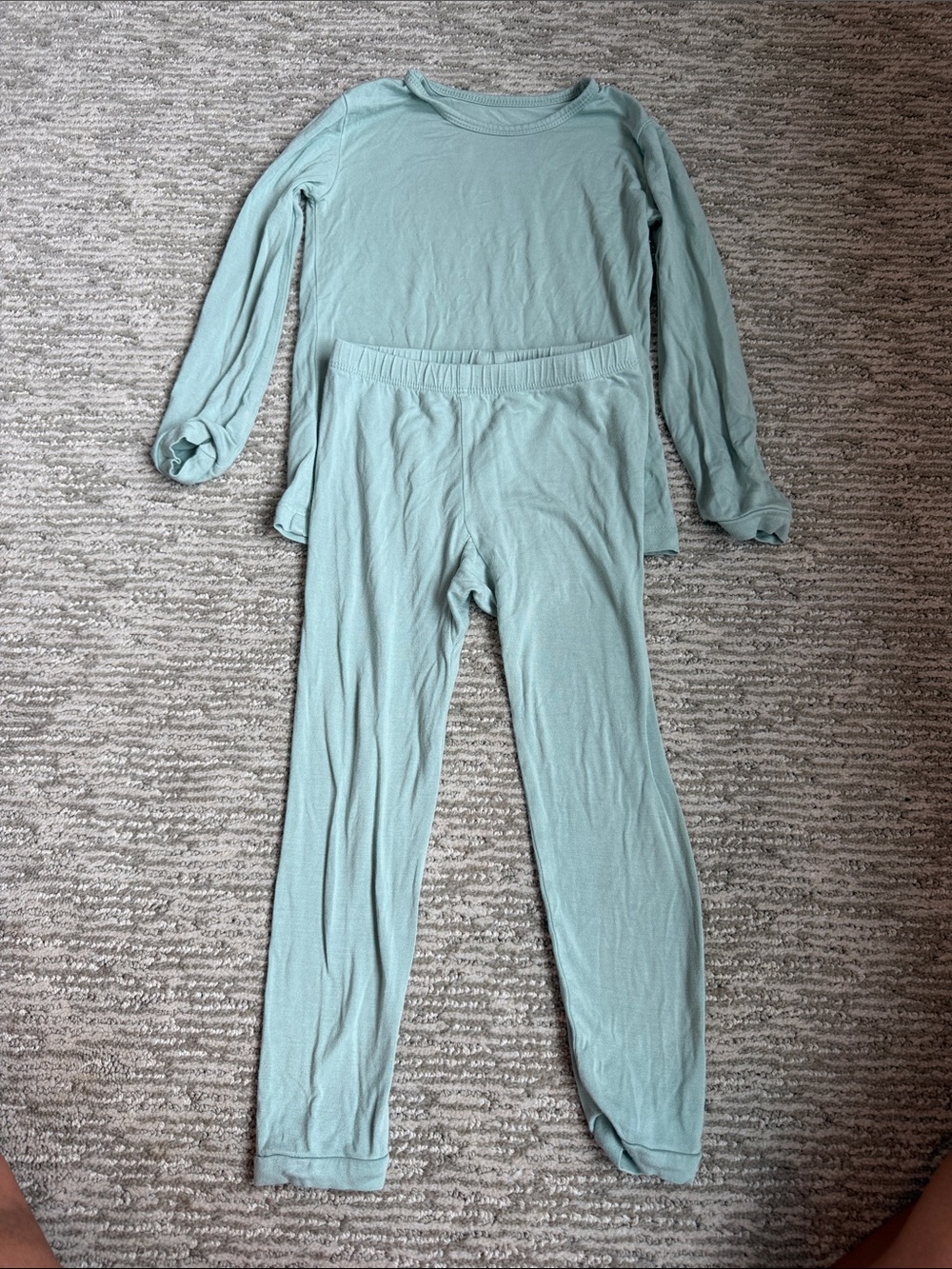 Kyte BABY Light Mint Long Sleeve Two-Piece Pajama Set